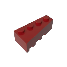 GOBRICKS GDS-593 Wedge 4 x 2 Right - YWOBB