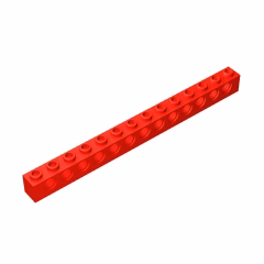 GOBRICKS GDS-629  Brick 1 x 14 with Holes - YWOBB