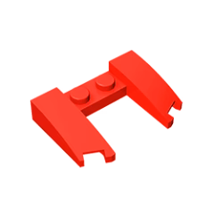 GOBRICKS GDS-1265 Wedge 3 x 4 x 2/3 Curved with Cutout - YWOBB