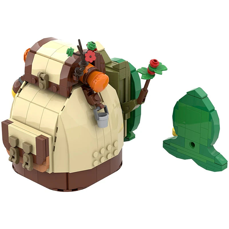 GOBRICKS MOC F-A0622 Zelda backpack haha - YWOBB