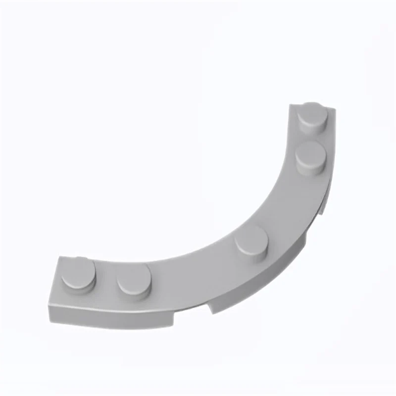 GOBRICKS GDS-90141 Plate Round Corner 5 x 5 Macaroni - YWOBB