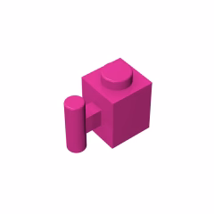 GOBRICKS GDS-653 Modified 1 x 1 with Bar Handle - YWOBB