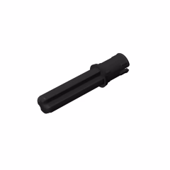 GOBRICKS GDS-930  Axle 2L with Pin with Friction Ridges Lengthwise - YWOBB