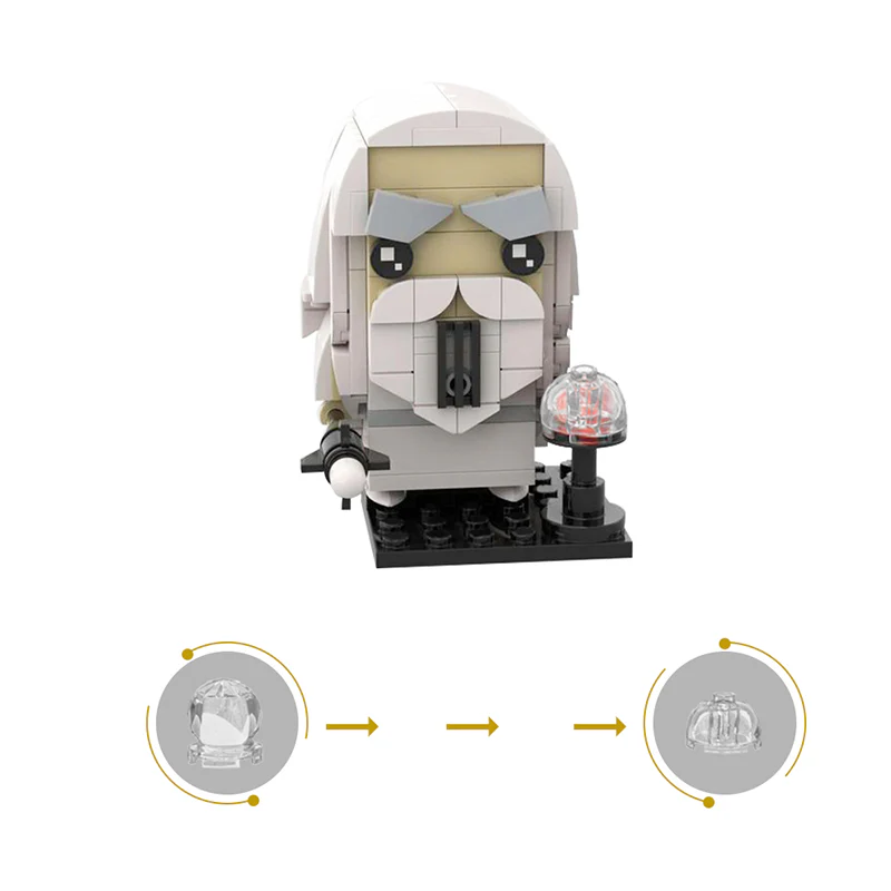 GOBRICKS MOC 137686 Saru Bianco - Signore degli Anelli - YWOBB