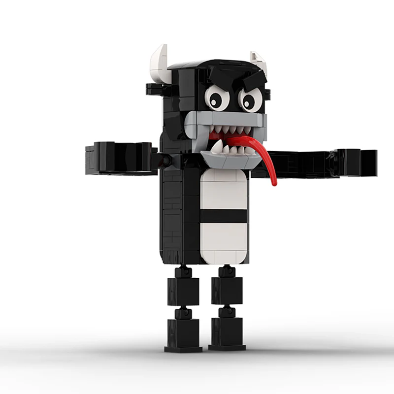 GOBRICKS MOC A0138 Rainbow friend-black bear - YWOBB