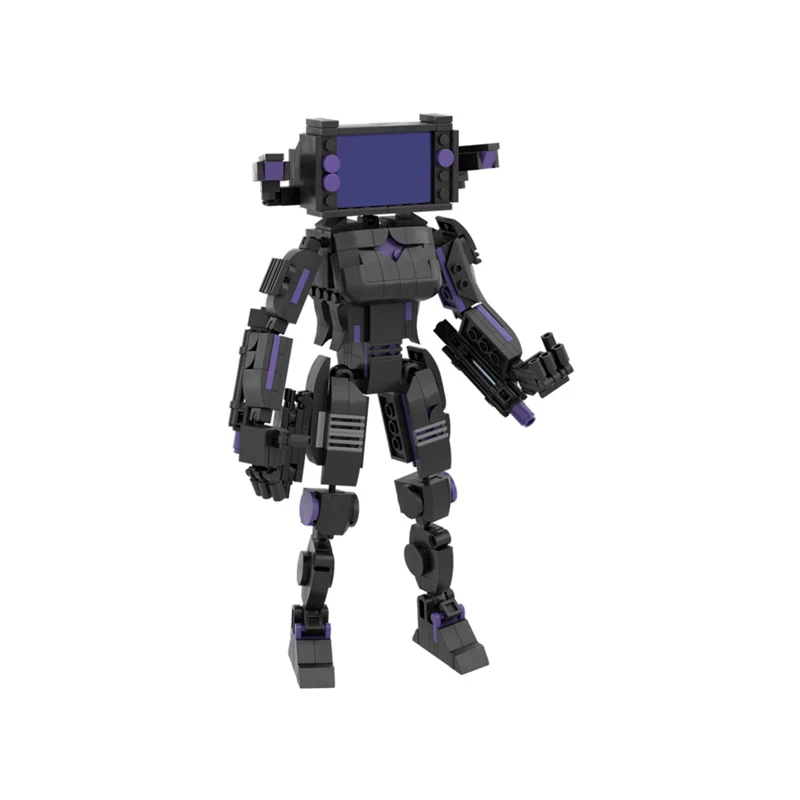 GOBRICKS MOC 162651 Female biochemical TV robot - YWOBB