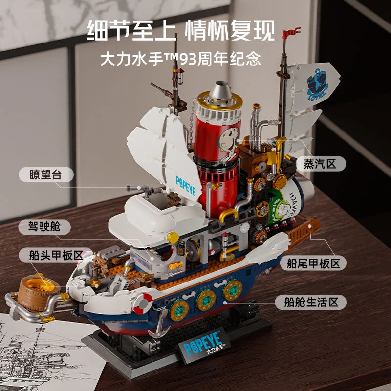 PANTASY 86402 Popeye Steam Boat OVP EU Warehouse Version - YWOBB
