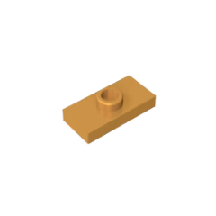 GOBRICKS GDS-803  Modified 1 x 2 with 1 Stud with Groove and Bottom Stud Holder - YWOBB