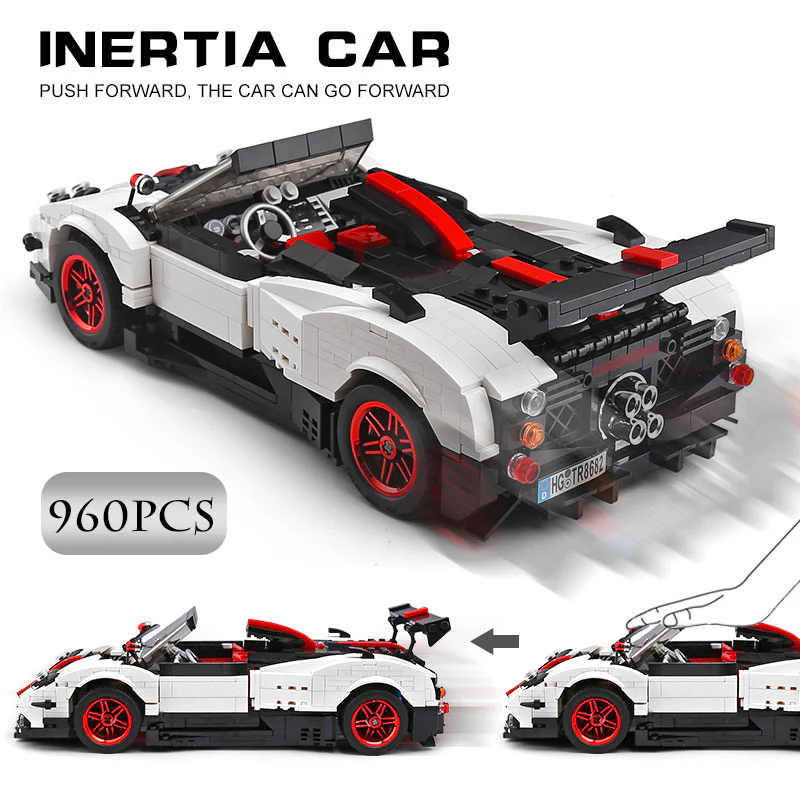 Mould King 13105 The Pagani Speed Racing Car - YWOBB