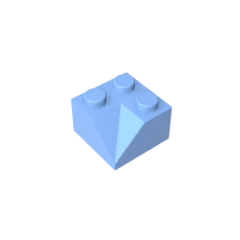 GOBRICKS GDS-721 Slope 45 2 x 2 Double Concave - YWOBB