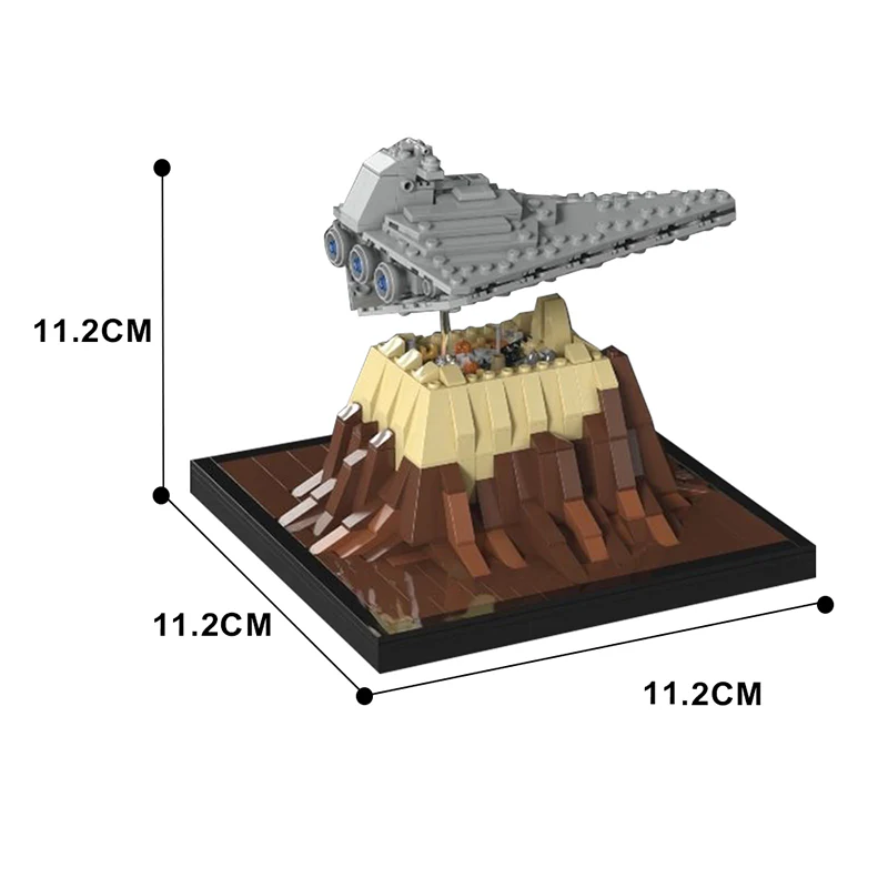 GOBRICKS MOC 47569 Mini Scale Destroyer Over Jedha - YWOBB