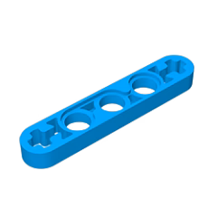 GOBRICKS GDS-691 Liftarm Thin 1 x 5 - Axle Holes - YWOBB