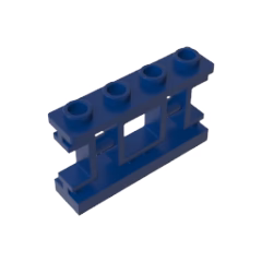 GOBRICKS GDS-M425 Fence 1 x 4 x 2 Ornamental Asian Lattice with Square and 4 Studs - YWOBB