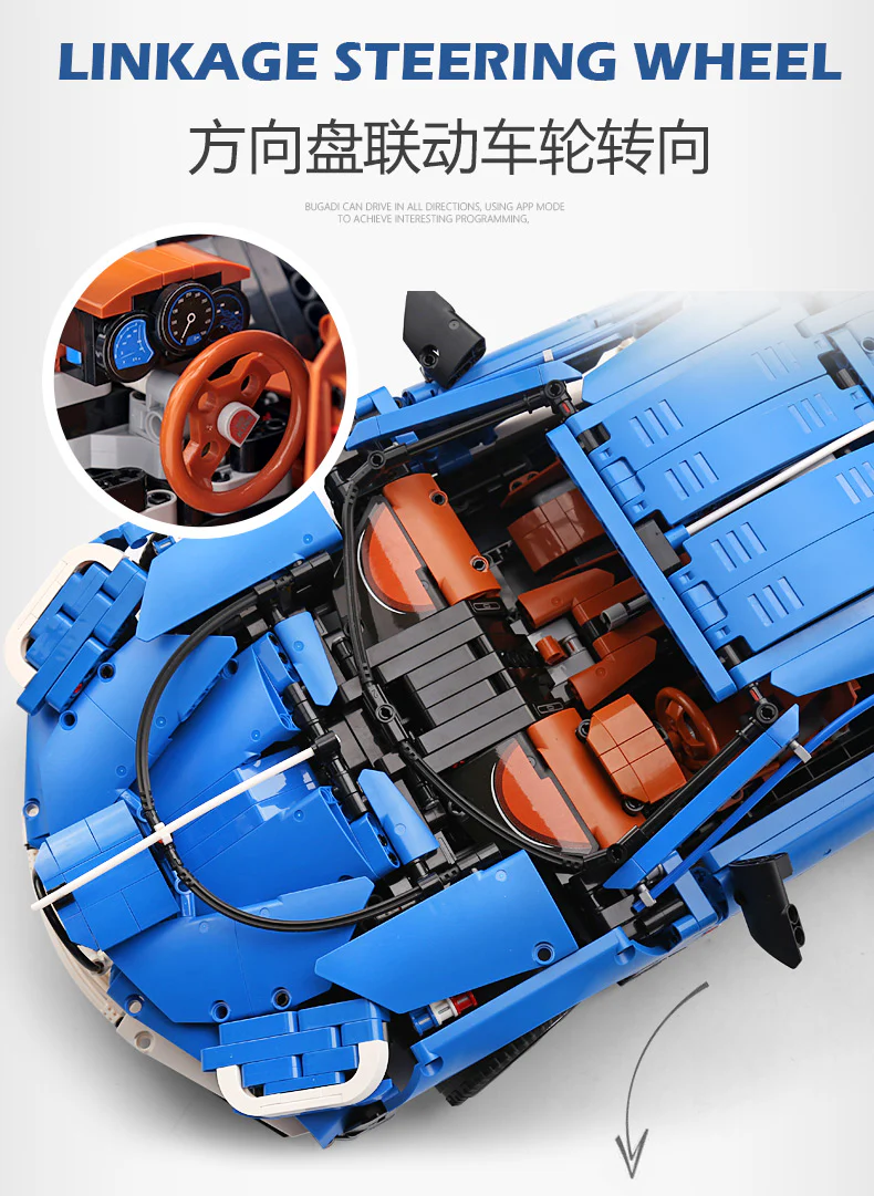 Mould King 13125 Bugatti Dwo - YWOBB