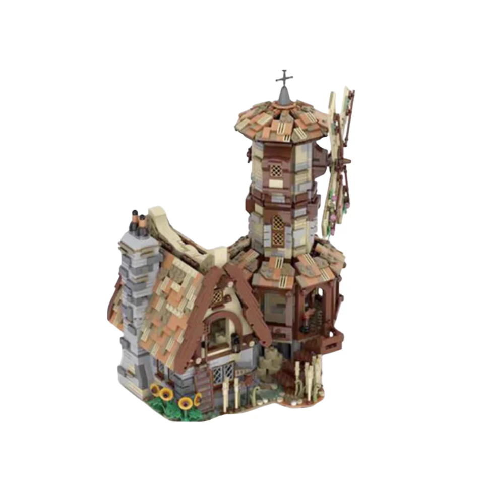 GOBRICKS MOC 138190 MEDIEVAL WINDMILL - YWOBB