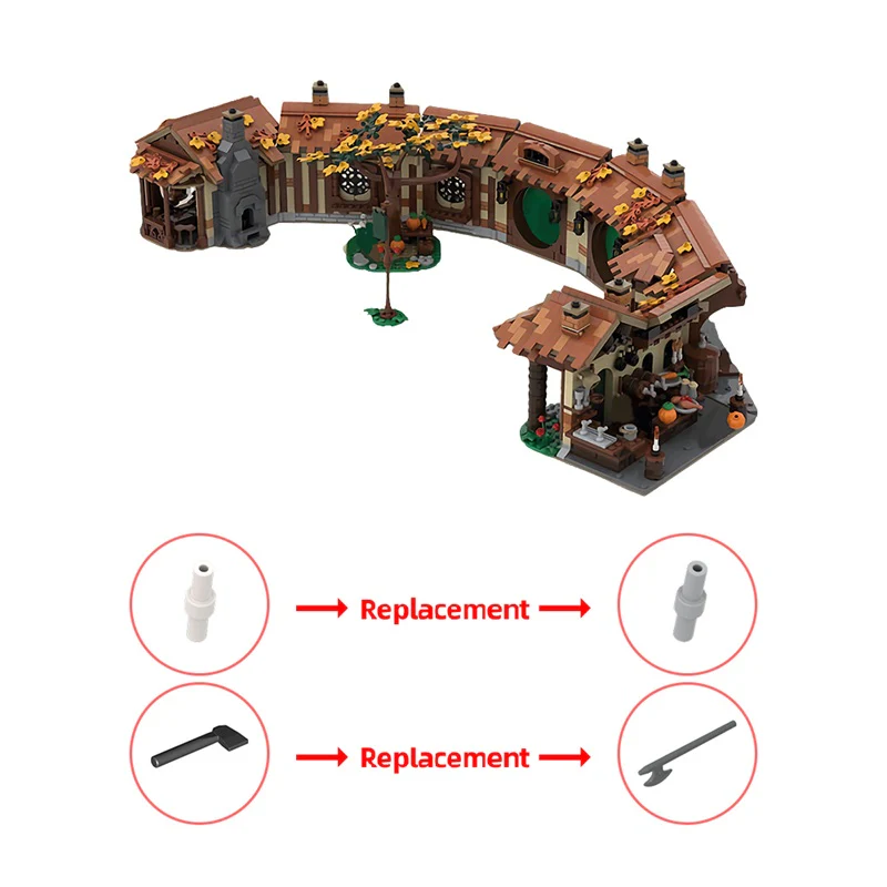 GOBRICKS MOC 172200 The Green Dragon Inn - YWOBB