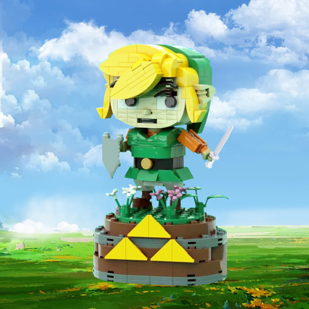 GOBRICKS MOC 136398 BrickPop Link -The Legend of Zelda - YWOBB