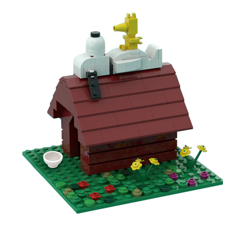 GOBRICKS MOC 127106 Snoopy & Woodstock - YWOBB
