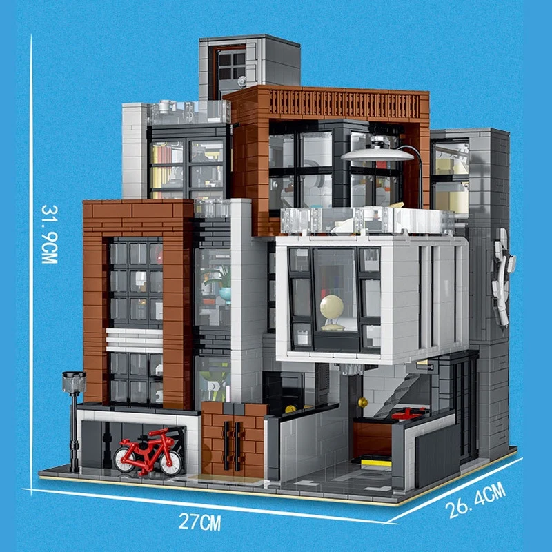 Mork 10204 Cube Brown Modern Villa - YWOBB