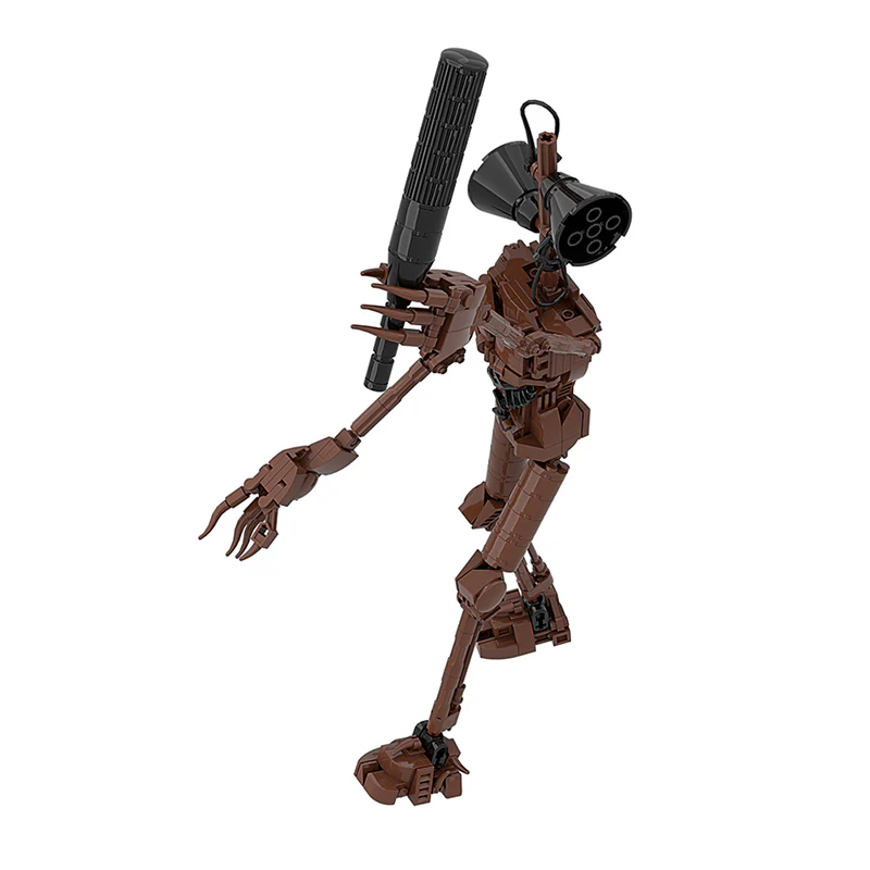 GOBRICKS MOC A0168Y01 Siren head-Brown - YWOBB