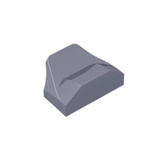 GOBRICKS GDS-1507 Curved 1 x 2 x 2/3 Wing End - YWOBB