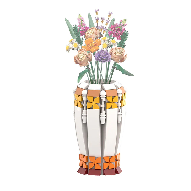 GOBRICKS MOC 137002 Vase for Sunflowers - YWOBB