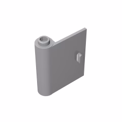 GOBRICKS GDS-1222 Door 1 x 3 x 3 Left - Open Between Top and Bottom Hinge - YWOBB