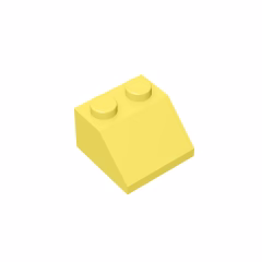 GOBRICKS GDS-589 Slope 45 2 x 2 - YWOBB