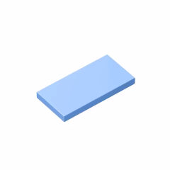 GOBRICKS GDS-614 Tile 2 x 4 - YWOBB