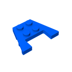 GOBRICKS GDS-725  Plate 3 x 4 with Stud Notches - YWOBB