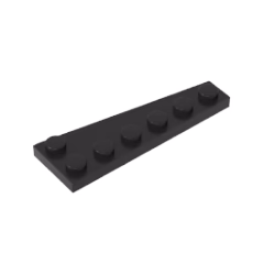 GOBRICKS GDS-2144 Wedge Plate 6 x 2 Left - YWOBB