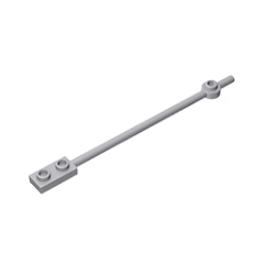 GOBRICKS GDS-1327 Bar 12L with 1 x 2 Plate End Hollow Studs and 1 x 1 Round Plate End - YWOBB