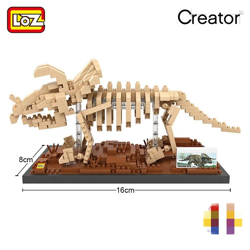 LOZ 9025 Triceratops Fossil - YWOBB