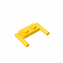 GOBRICKS GDS-737  Modified 1 x 2 with Bar Handles - YWOBB