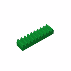 GOBRICKS GDS-1171 Gear Rack 1 x 4 - YWOBB
