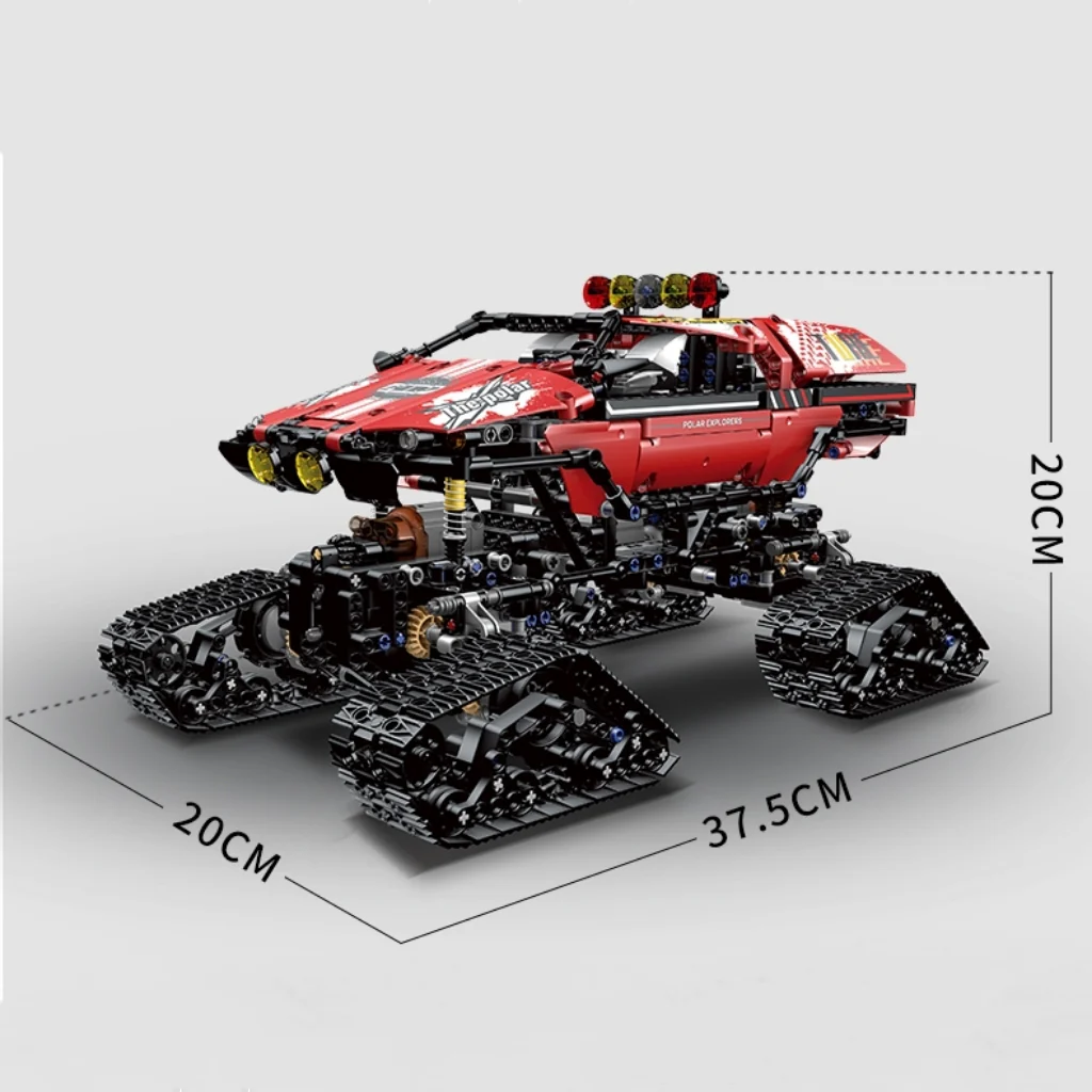 Mould King 18010 RC Polar Explorer Tracked Off-Road Vehicle - YWOBB
