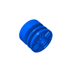 GOBRICKS GDS-1157 Wheel 18mm D. x 14mm with Pin Hole, Fake Bolts and Shallow Spokes - YWOBB