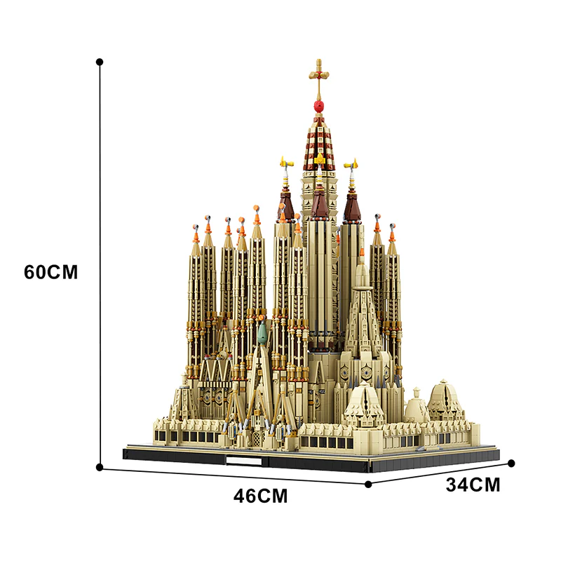 GOBRICKS MOC 65795 Sagrada Familia - YWOBB