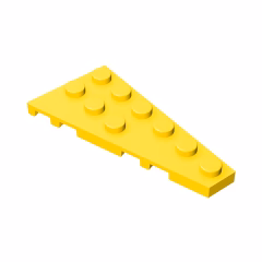 GOBRICKS GDS-550  Plate 6 x 3 Right - YWOBB