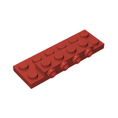 GOBRICKS GDS-1175 Modified 2 x 6 x 2/3 with 4 Studs on Side - YWOBB