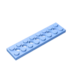GOBRICKS GDS-699  Plate 2 x 8 with 7 Holes - YWOBB