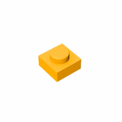 GOBRICKS GDS-501 Plate 1 x 1 - YWOBB