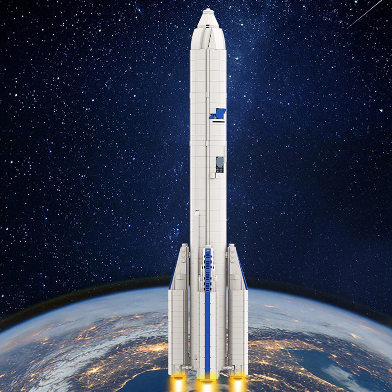 GOBRICKS MOC 91668 1:110 Ariane 6 - YWOBB