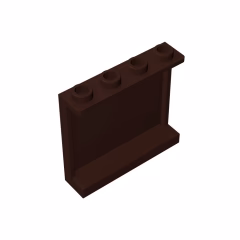 GOBRICKS GDS-751 Panel 1 x 4 x 3 with Side Supports - Hollow Studs - YWOBB
