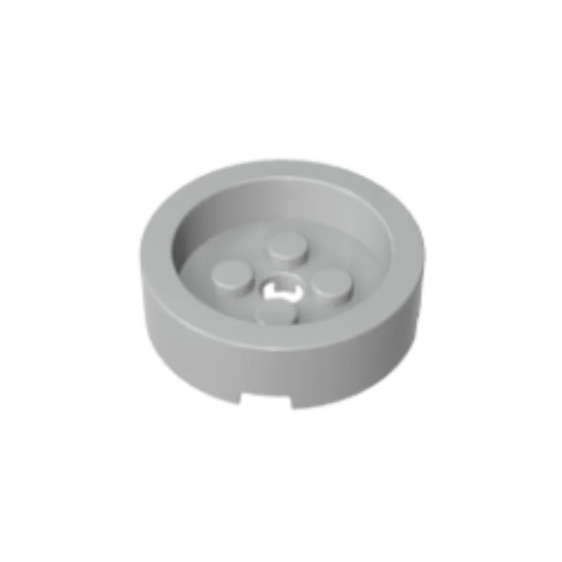 GOBRICKS GDS-90091 Round 4 x 4 with Recessed Center and Hole - YWOBB