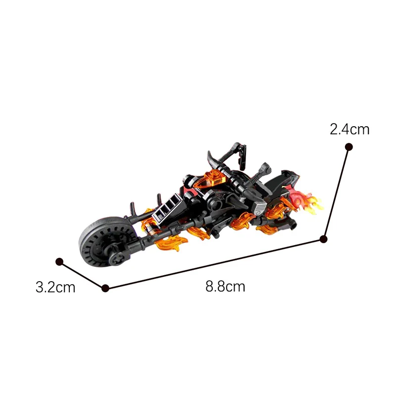 MOC 25824 Ghost Rider's Motorbike - YWOBB