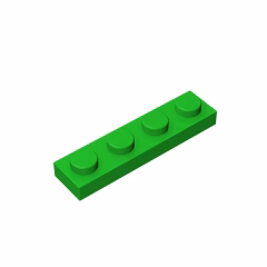 GOBRICKS GDS-504 Plate 1 x 4 - YWOBB