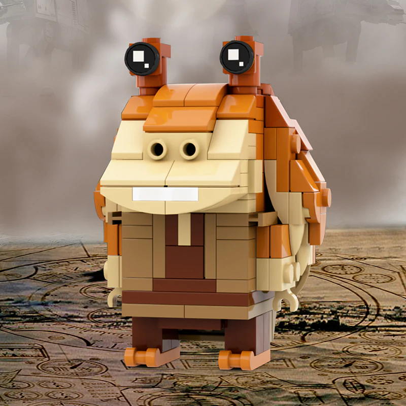 GOBRICKS MOC 86000 Jar Jar Binks BrickHeadz - YWOBB
