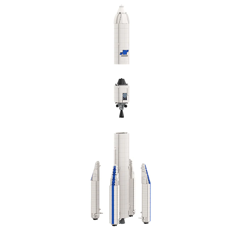 GOBRICKS MOC 91668 1:110 Ariane 6 - YWOBB