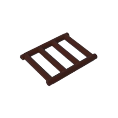 GOBRICKS GDS-M142 Bar 1 x 4 x 3 Grille with End Protrusions - YWOBB